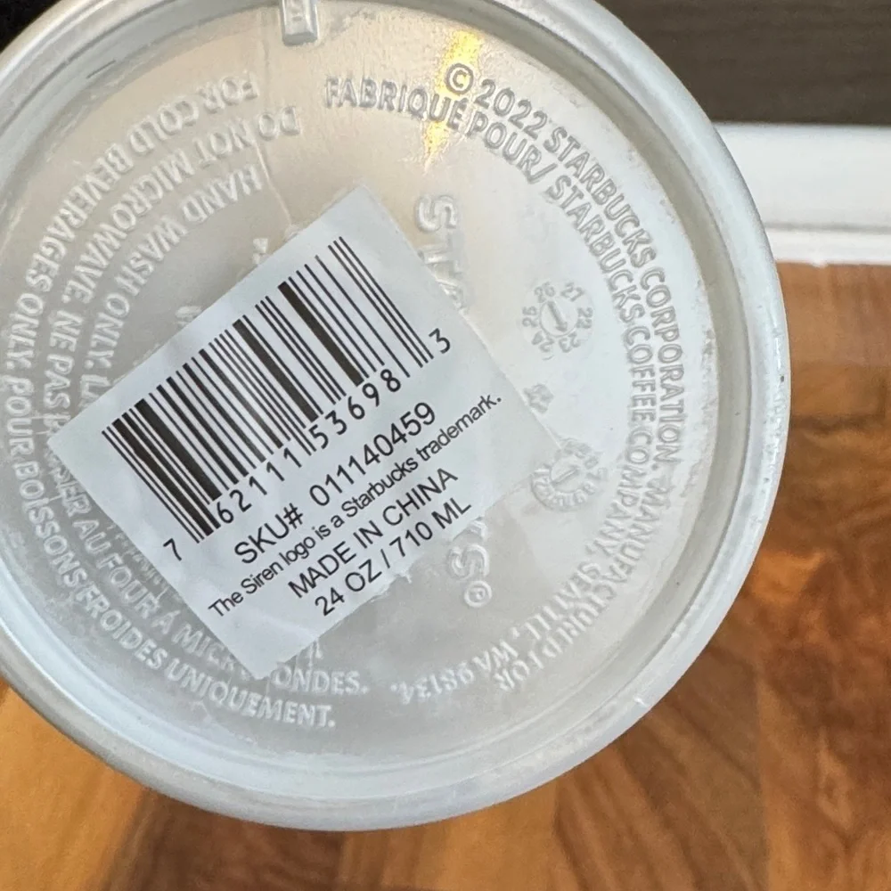 Starbucks pearl white siren scale 24 oz tumbler